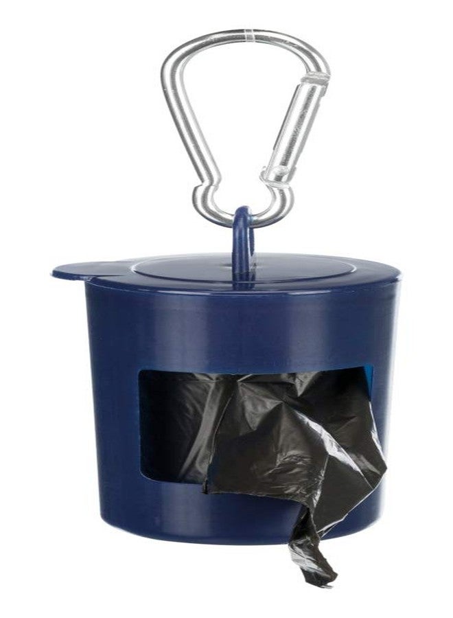 Trixie: - Poop Bag Dispenser with Karabiner | Made of Sturdy Enough Material to Pick up Your Pup's Poop | Leak-Proof and Easy to Use, Prevents Unwanted Mess | Assorted Colours - 2 Rolls of 20 Bags - Image 1